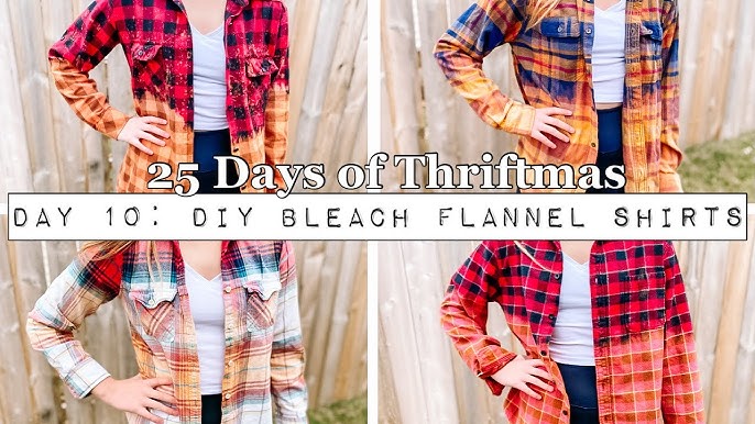 Trending Alert! How to Bleach a Flannel Shirt with The Junk Parlor 