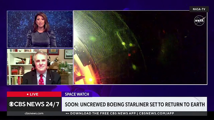 CBS News: Uncrewed Boeing Starliner set to return to Earth (09-06-2024)