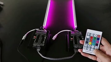 HX-SZ600-RGBW-RF24K RGBW Wired-sync Control led controller Demo Video