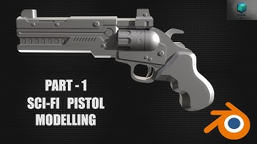 Sci-Fi Pistol Modelling in Blender - Part 1