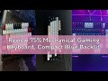 Review 75% Mechanical Gaming Keyboard, Compact Blue Backlit Wired Gaming Keyboard with Yellow Switch
