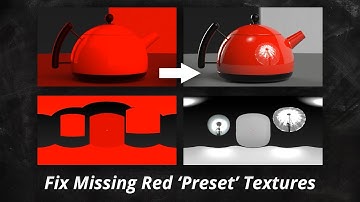 Fix Missing Red Preset Textures in HDR Light Studio