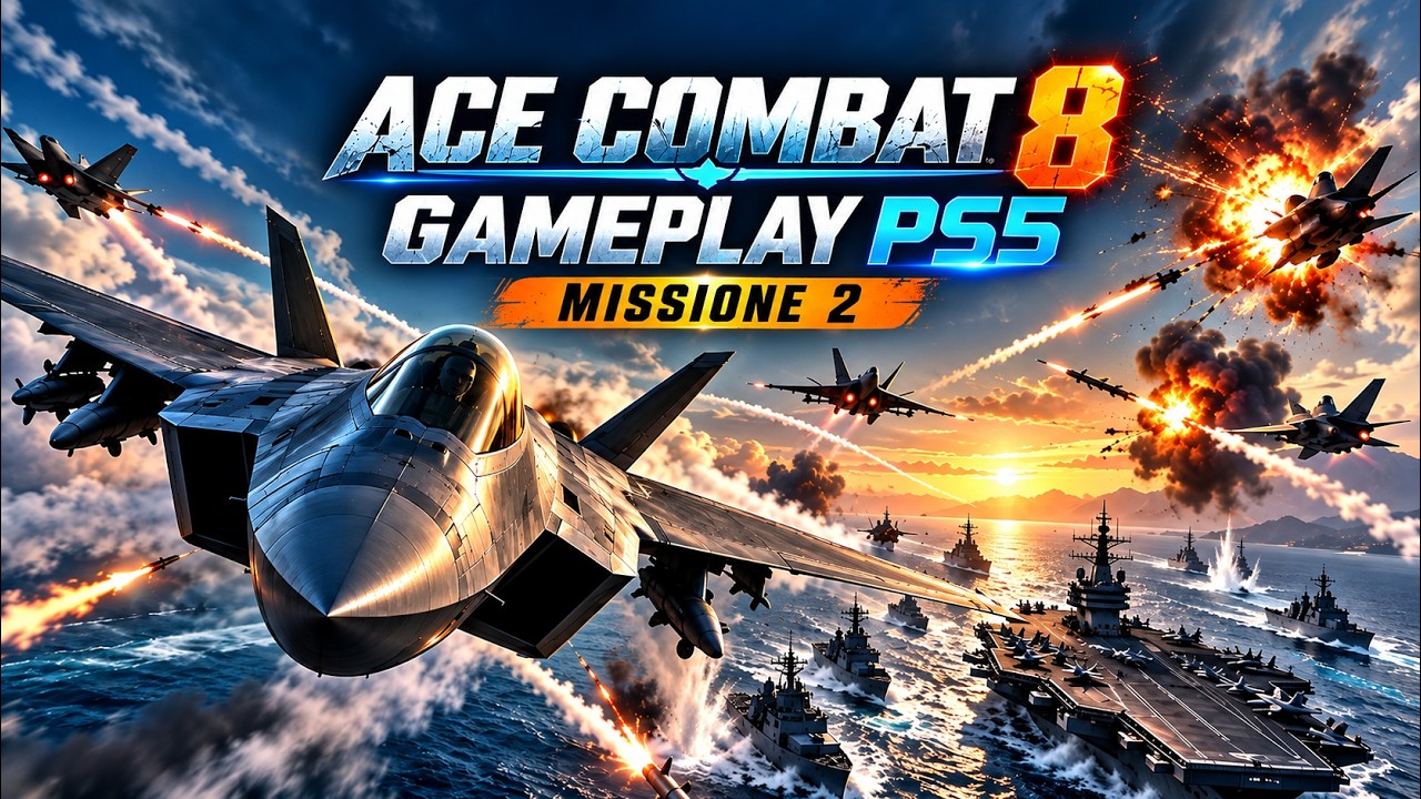 ACE COMBAT 8 PS5 – Missione 2 NOMAD | Difendiamo la Flotta! Gameplay ITA