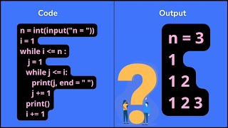 How while loop in python prints number pattern