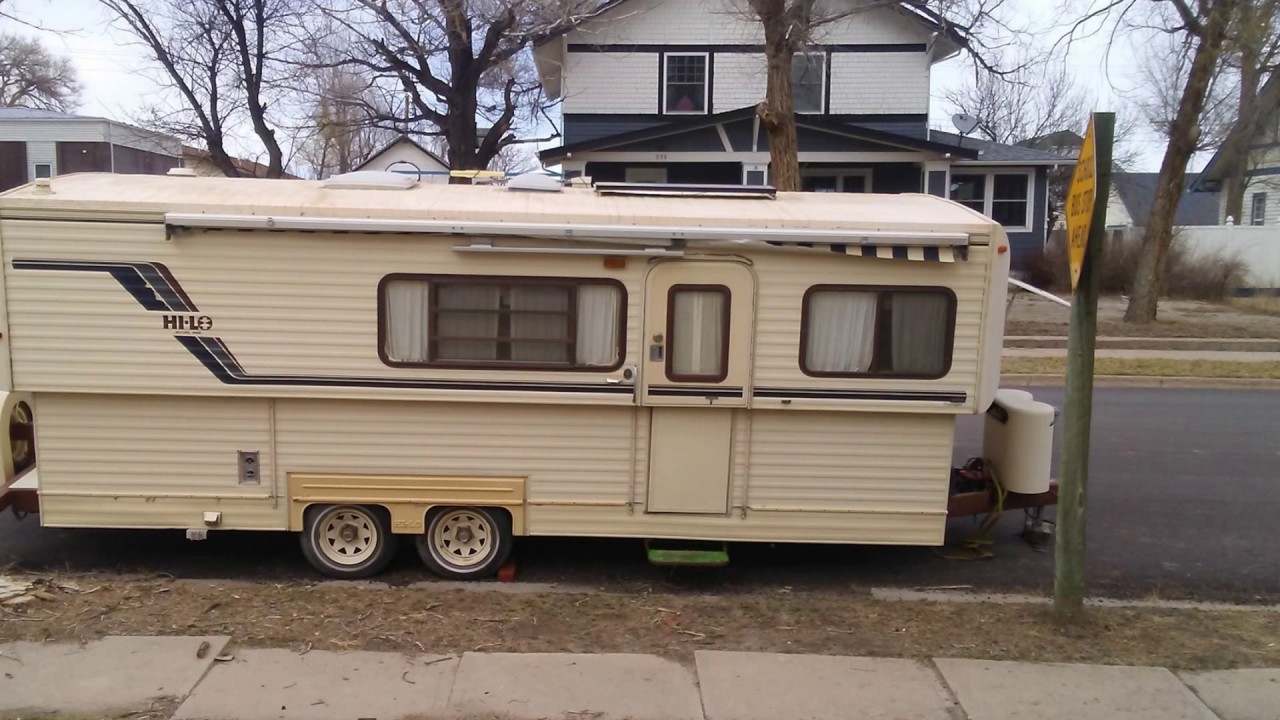 1987 Hi Lo Travel Trailer Immaculate One Owner Full Bath Youtube