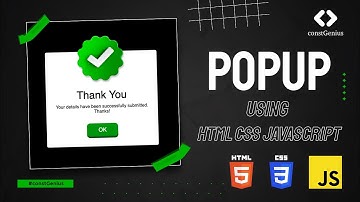 How to Make a Popup using HTML CSS JavaScript | HTML CSS JavaScript Project