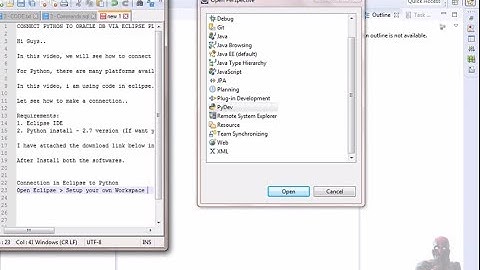 Connect to DB using python code[via ECLIPSE]