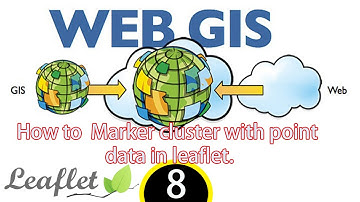 how to  Marker cluster with point data in leaflet.