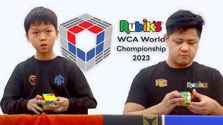 Rubik's Cube World Championship 2023 Finals (Yiheng Wang vs Max Park vs Tymon Kolasiński)