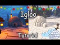 how to build igloo in minecraft tutorial