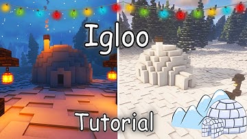 how to build igloo in minecraft tutorial