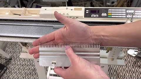 Knitting Machine Cast-On with Ribber Comb