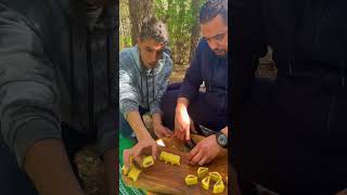 Tunisian sweets in nature مقروض تونسي في الطبيعة ️?? #tunisia #amazing #wood #food #cooking