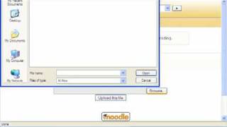 Moodle Upload Single File