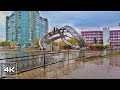 The sound of rain in the city Karaganda | Walk along Abay street | Kazakhstan in 4K