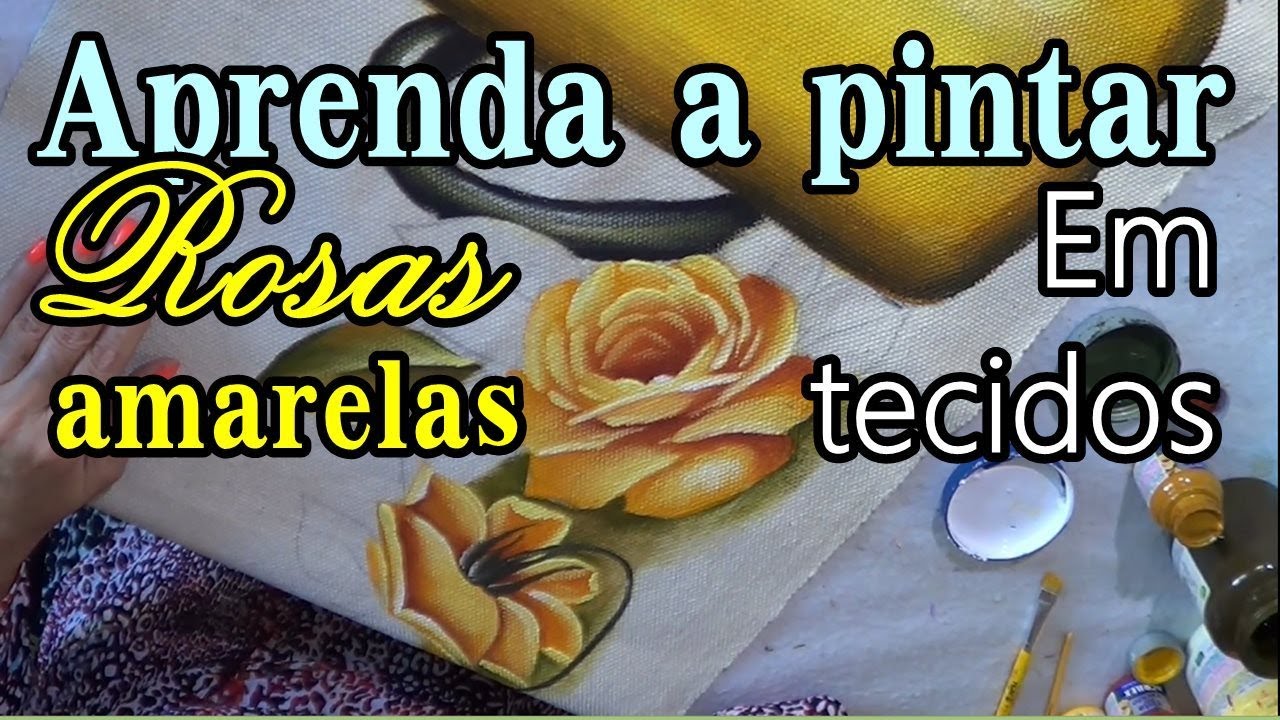 Como pintar rosas com bule