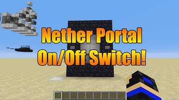 Minecraft 1.13.2 Nether Portal On/Off Switch! EASY!
