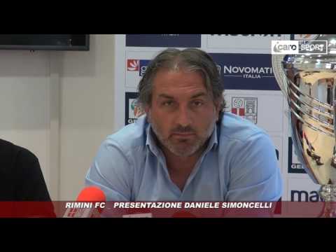 Icaro Sport. Rimini FC: la presentazione di Daniele Simoncelli