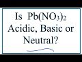 Lead(II) Nitrate Reactions and Properties