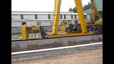 Lắp đặt cổng trục 10 + 10 tấn