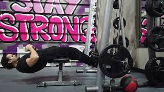 Exercise Library:  Foot Hook Sit Ups
