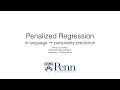 Penalized Regression