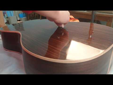 Orchestra Model Guitar Building (No.5) / neck, fretboard, shecllac finish