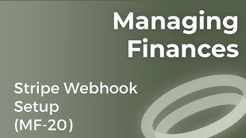 MF20 - Stripe Webhook Setup for Subscriptions