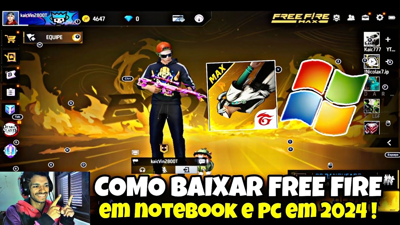 Como baixar free fire no pc fraco 🎈💻 #emulador #freefire #fypシ #vira