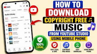 How To Download Copyright Free Music From YouTube using Mobile Phone