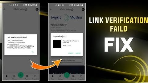 Alight motion link Verification failed alight motion 😭 Project Import problem video #alightmotion
