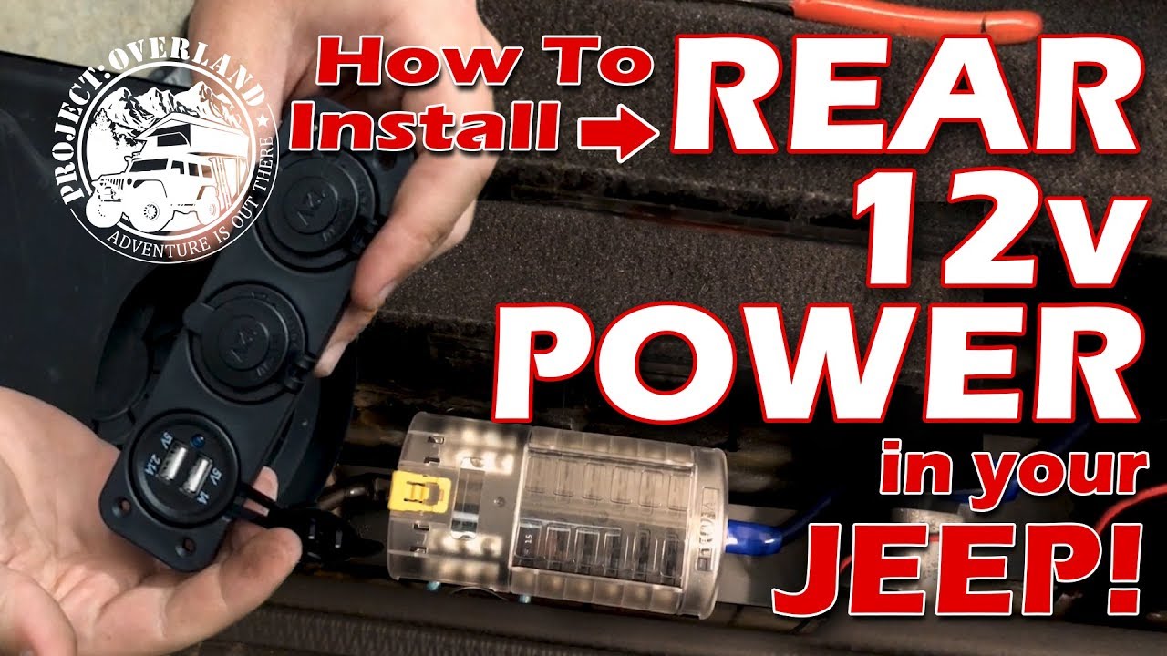 USB & 12v Power in your Jeep Wrangler | Power Distribution Block for JK JKU  overlanding mods - YouTube