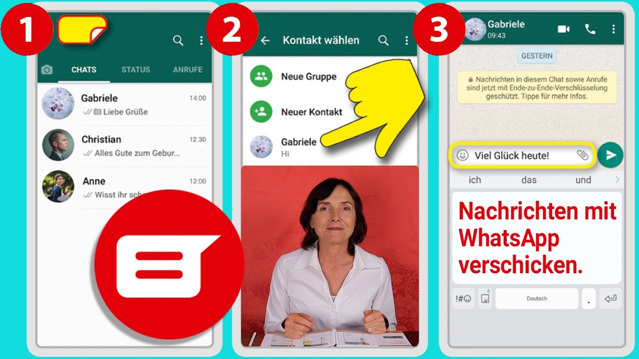 New Update Eine Nachricht mit WhatsApp verschicken. Smartphone Training für Senior*innen Teil 45