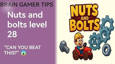 Nuts and bolts level 28 Crazy Lizard Escape Game!”Brain Gamer Tips 