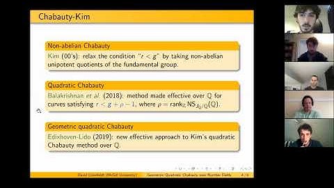 David Lilienfeldt - Geometric quadratic Chabauty over number fields