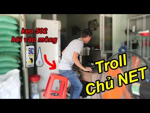 Troll Bôi Keo Siêu Dính Vào Ghế Và Mông Chủ Quán NÉT | TQ97 | Foci