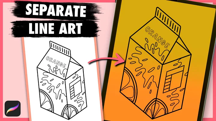 How to Separate Line Art from White Background in Procreate