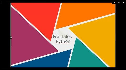 Fractales programados con python