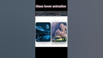 Glass hover animation 🔥🔥 | HTML AND CSS | #shorts #webdesign