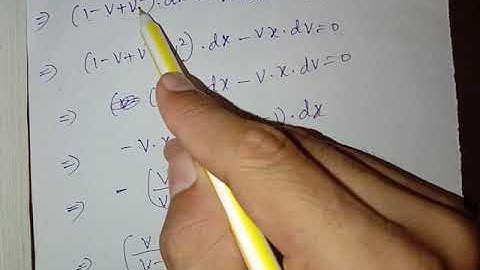 Homogeneous differential equations; IIT Jam maths MA exam lesson