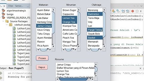 Latihan & Tugas 7 (Pemrograman Visual)