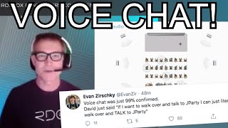 VOICE CHAT IS COMING TO ROBLOX (RDC 2020)