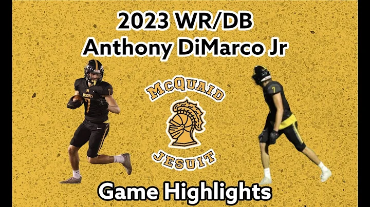 2023 WR Anthony DiMarco Jr - Fall 2022 Game Highli...