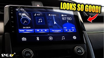 2016-2021 Honda Civic Android Head Unit Upgrade Installation! | SYGAV Head Unit with CarPlay!