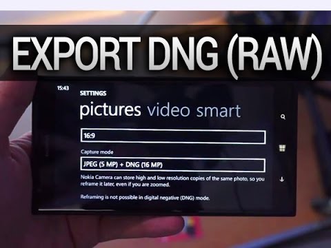 Export DNG (RAW) sur le Lumia 1520 - par Test-Mobile.fr