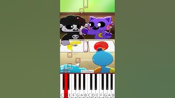 Who’s More Adorable? Catnap X Doey The Doughman #playtime (@DDDDani1) - Octave Piano Tutorial