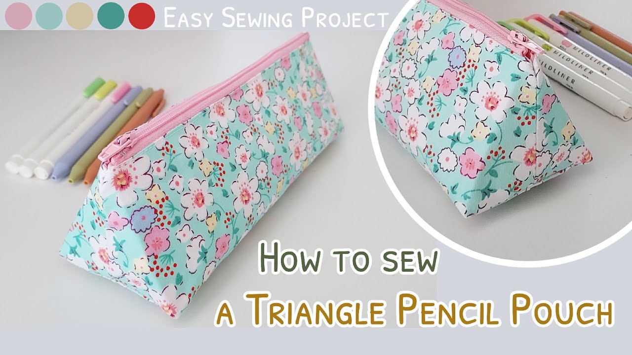 Zipper Pencil Pouch Sewing Tutorial - Positively Splendid {Crafts