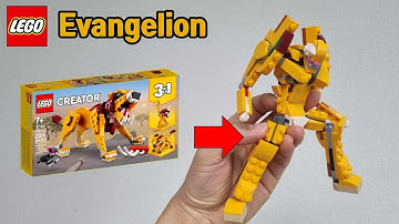 I made Lego Evangelion alternative build of 31112 wild lion