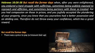 Hebrews 10:26-38 (Part 2)