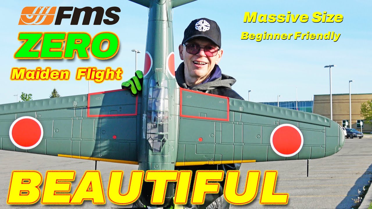 ★Hiroyuki Naoi★FMS BIG ZERO TYPE21★ The FMS ZERO is an incredible RC Plane - Beautiful - Review